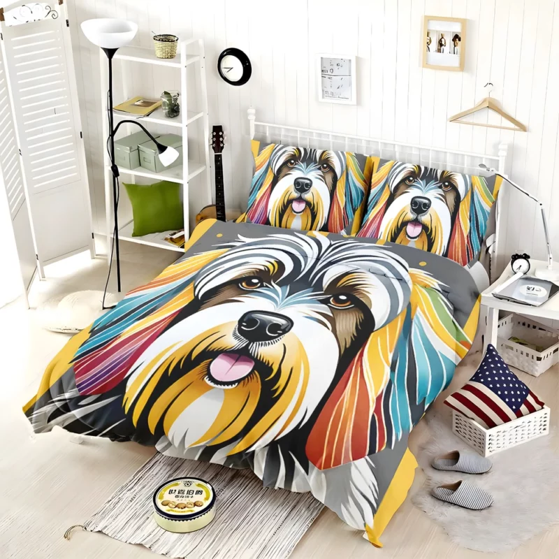 Lively Beauty Tibetan Terrier Dog Bedding Set