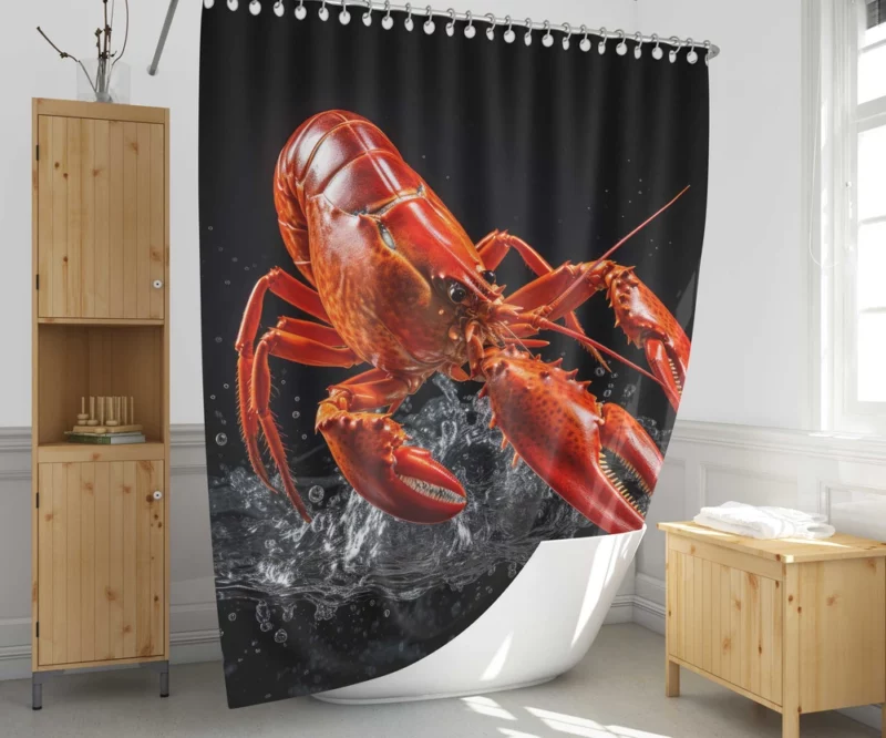 Lobster Photography Shower Curtain 1