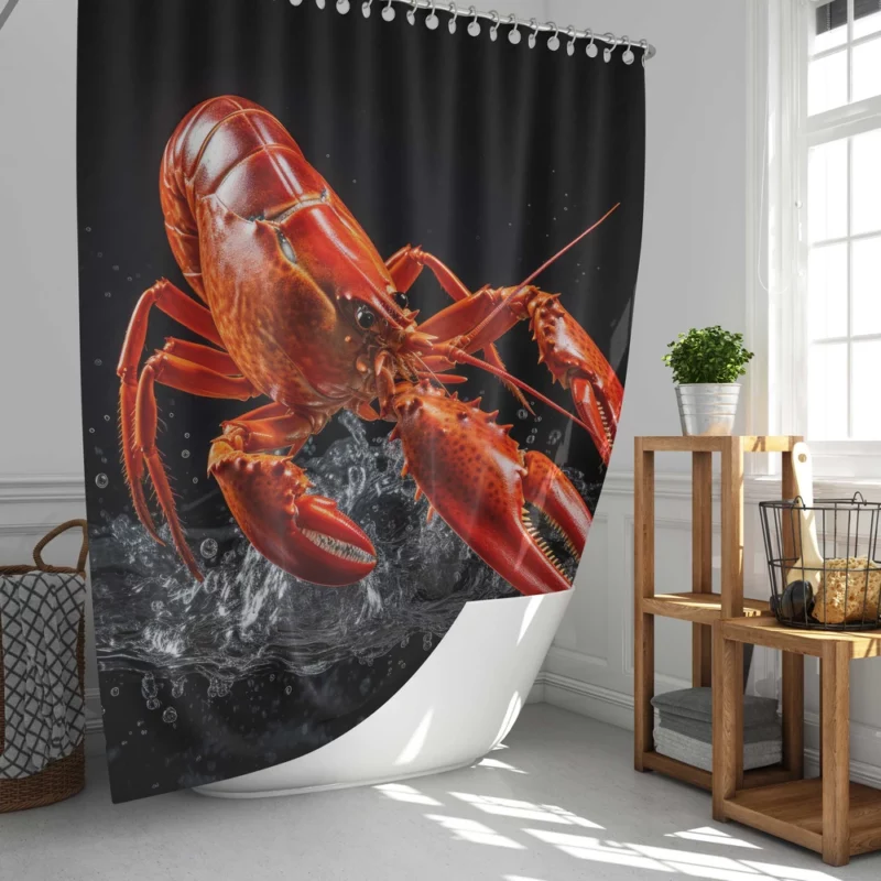 Lobster Photography Shower Curtain