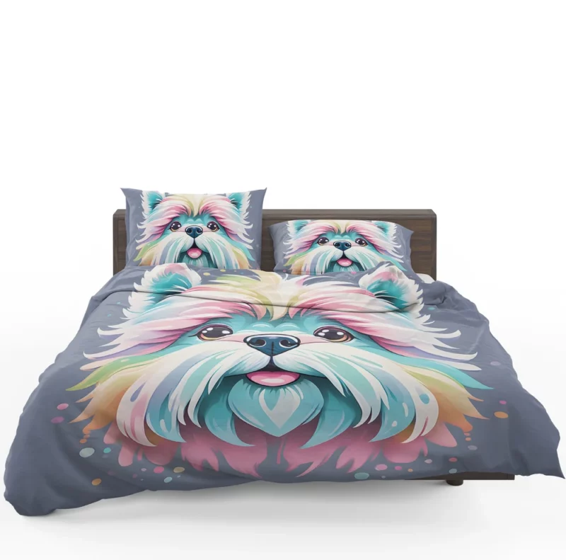 Lowchen Pup Teen Birthday Surprise Bedding Set 1