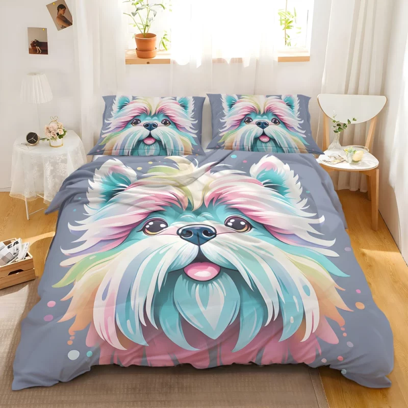 Lowchen Pup Teen Birthday Surprise Bedding Set 2