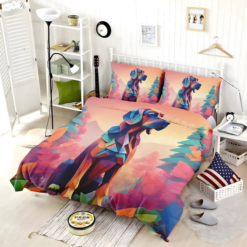 Loyal Bloodhound Dog Companion Bedding Set