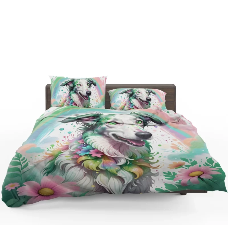 Loyal Borzoi Dog Guardian Bedding Set 1