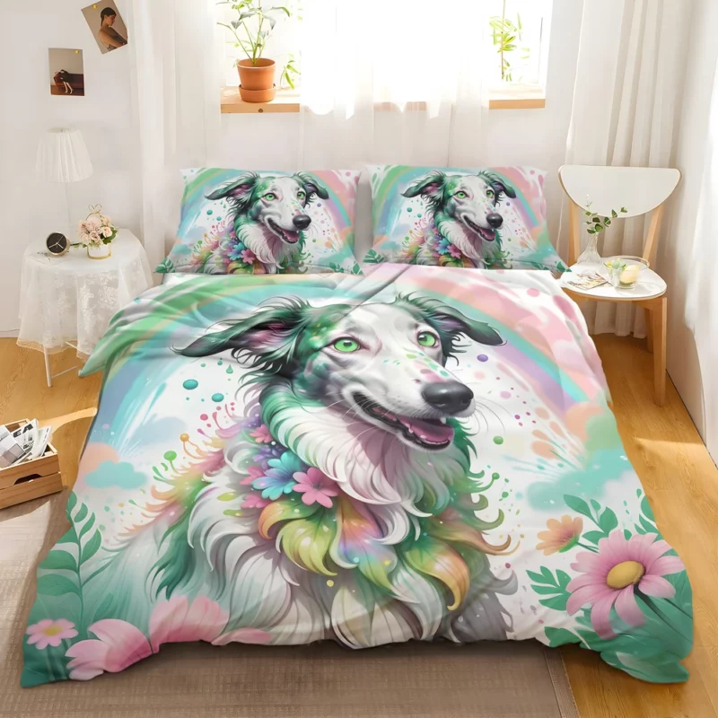 Loyal Borzoi Dog Guardian Bedding Set 2