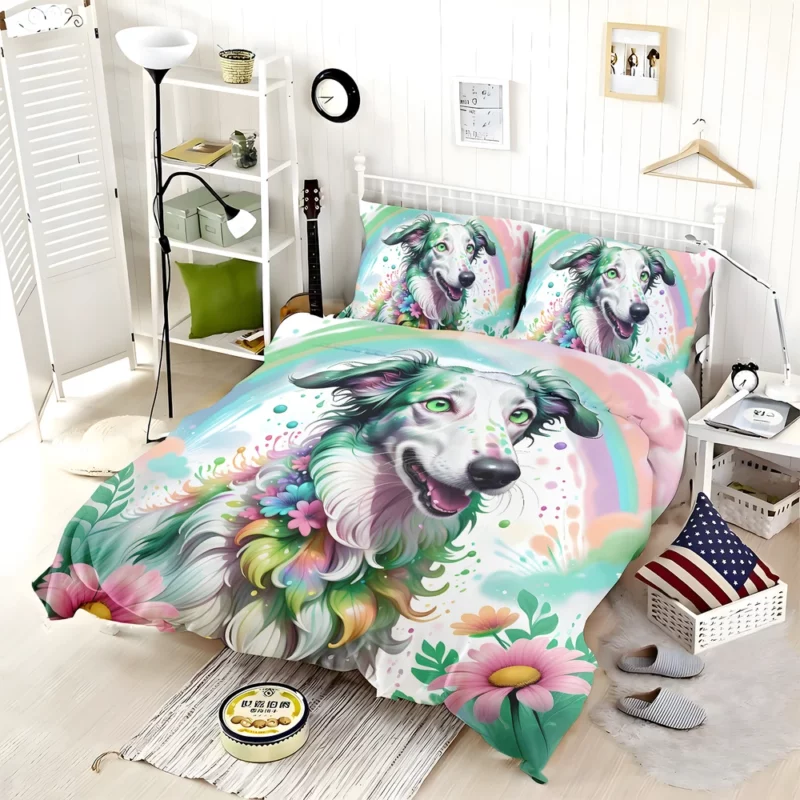 Loyal Borzoi Dog Guardian Bedding Set