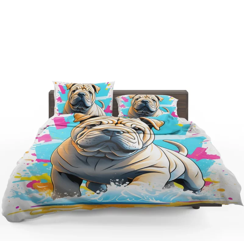 Loyal Chinese Shar-Pei Companion Teen Sidekick Bedding Set 1