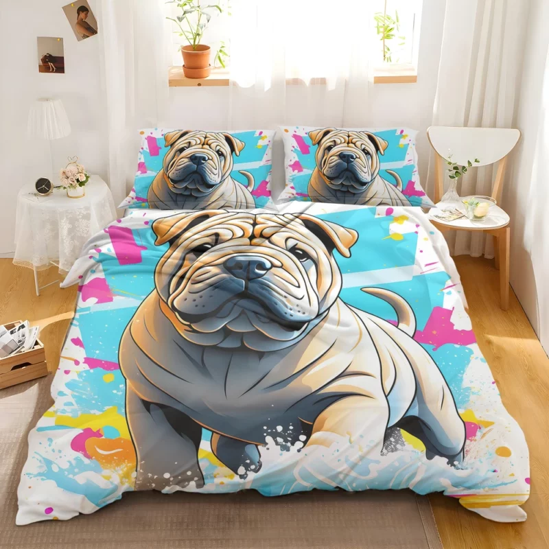 Loyal Chinese Shar-Pei Companion Teen Sidekick Bedding Set 2