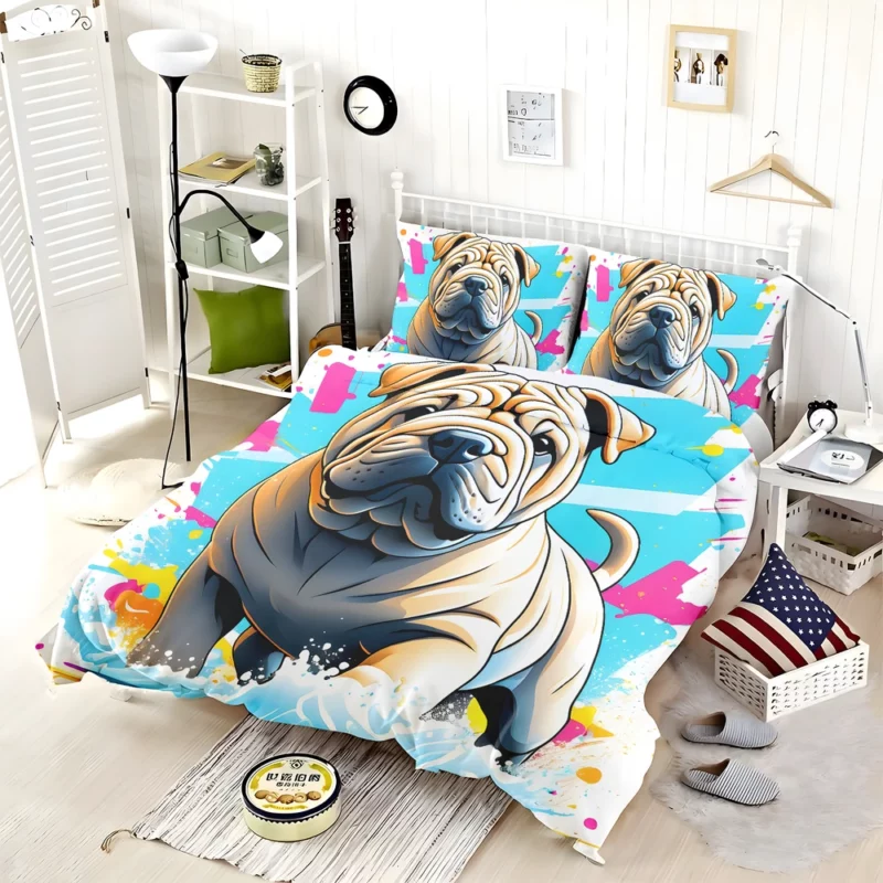 Loyal Chinese Shar-Pei Companion Teen Sidekick Bedding Set