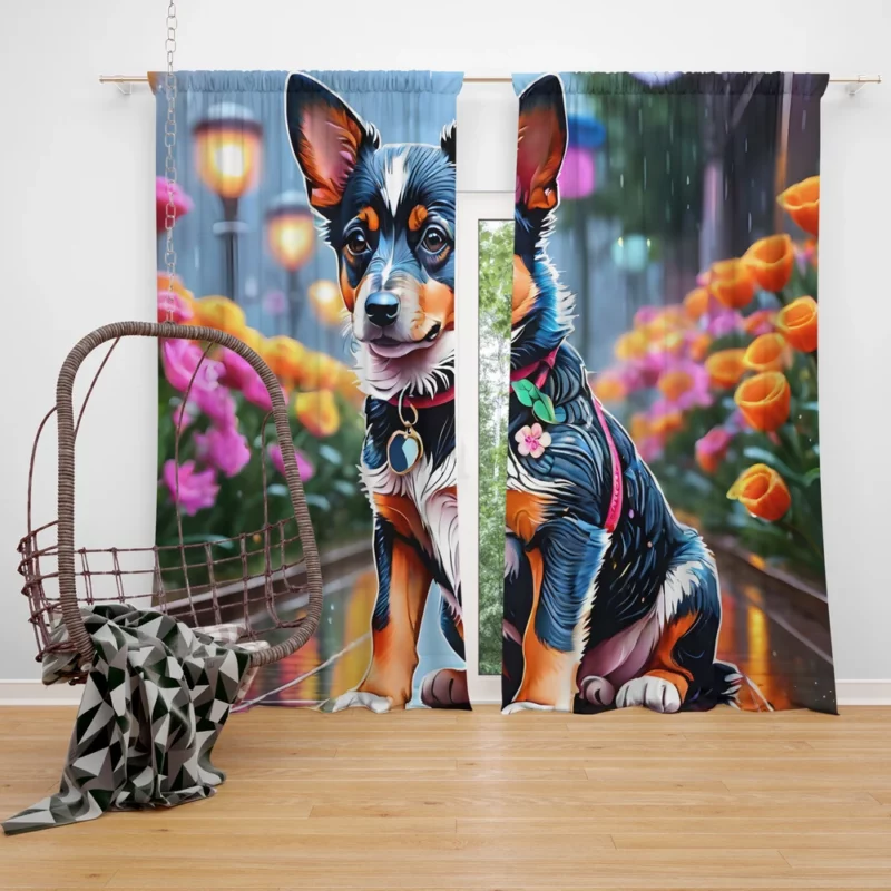 Loyal Companion Australian Cattle Dog Curtain