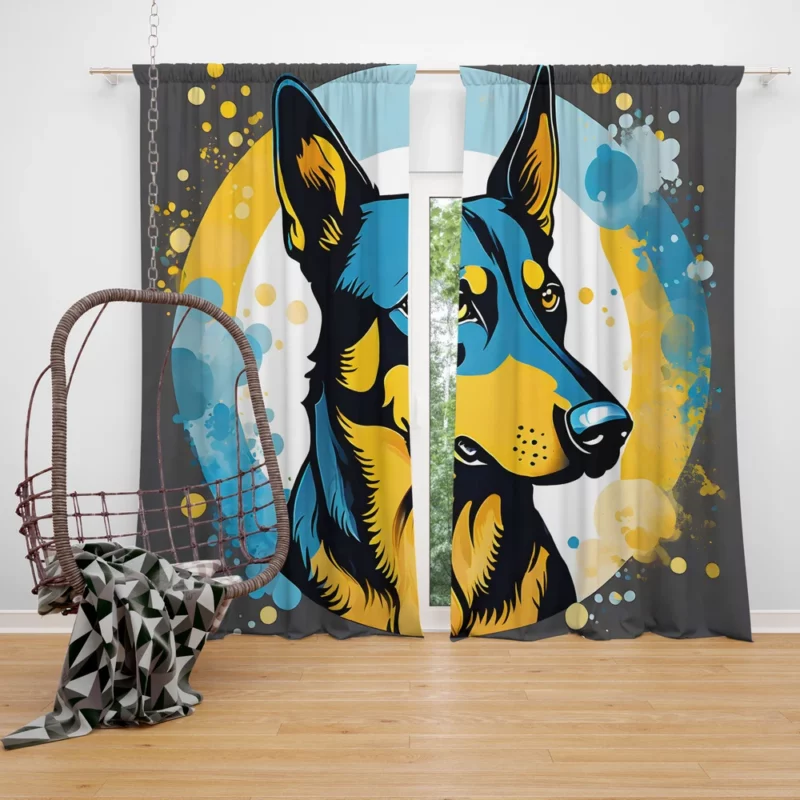 Loyal Companion Beauceron Dog Beauty Curtain