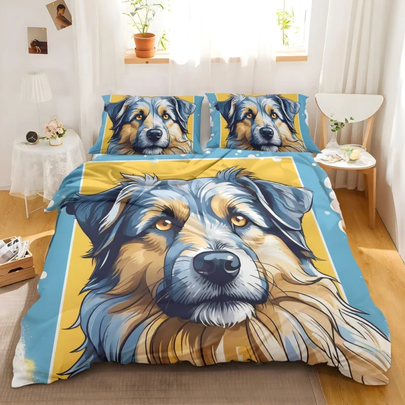 Loyal Pyrenean Shepherd Companion Dog Bedding Set 2