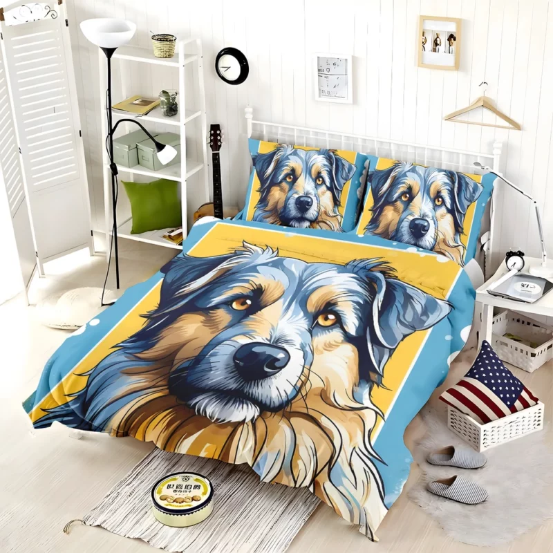 Loyal Pyrenean Shepherd Companion Dog Bedding Set