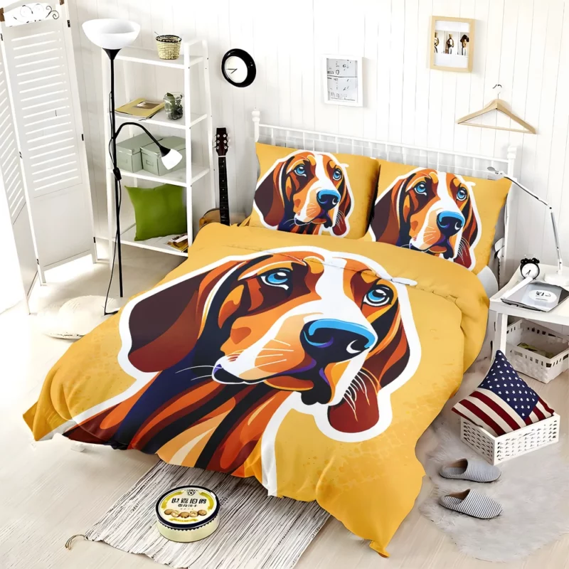 Loyal Redbone Coonhound Scent Hound Dog Bedding Set