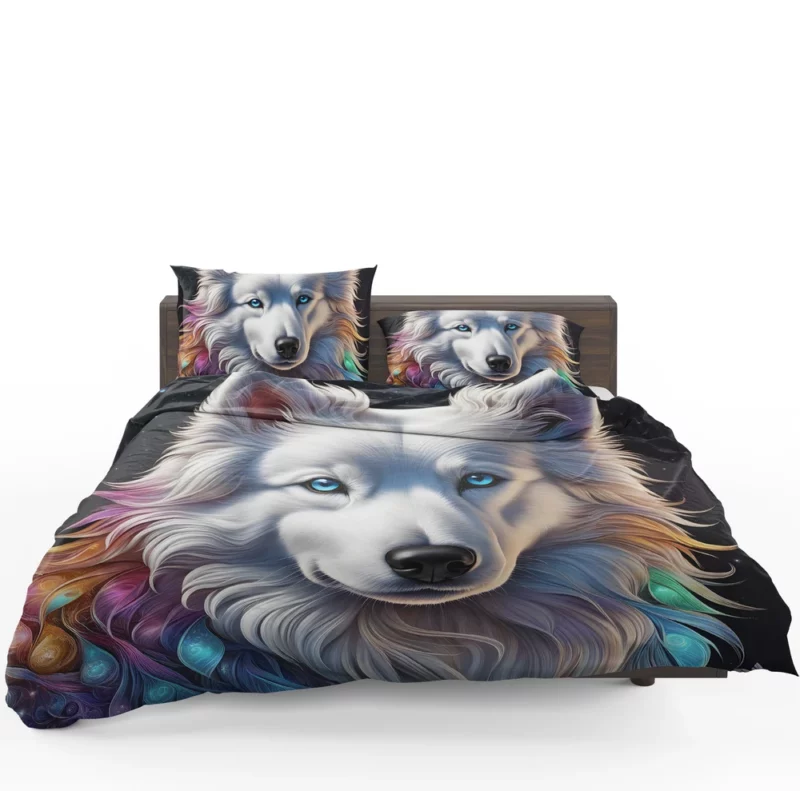 Majestic American Eskimo Beauty Dog Elegance Bedding Set 1