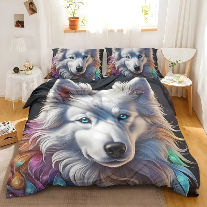 Majestic American Eskimo Beauty Dog Elegance Bedding Set 2