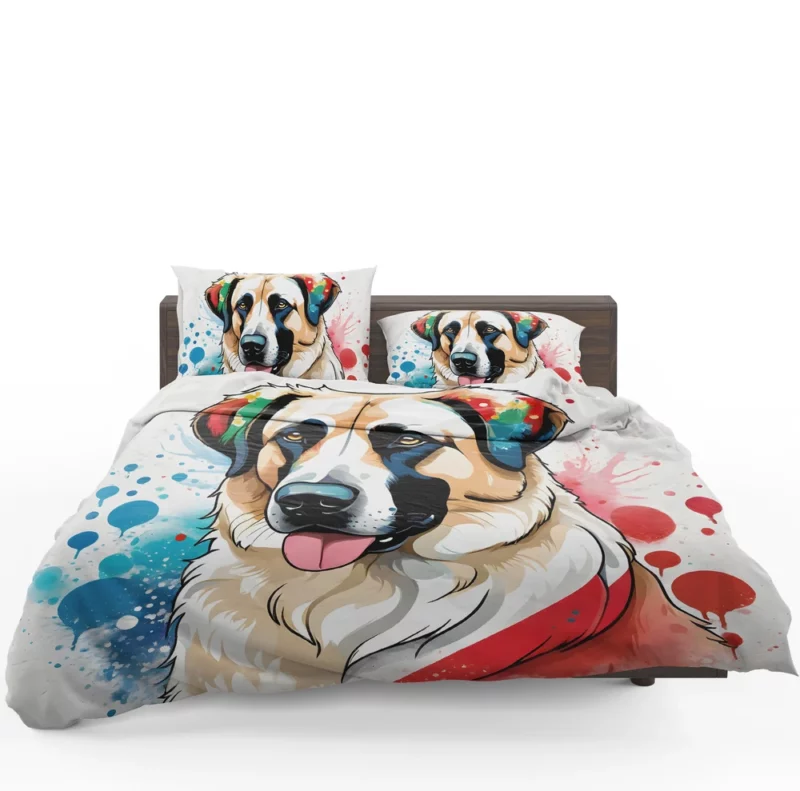 Majestic Anatolian Shepherd Beauty Dog Grace Bedding Set 1