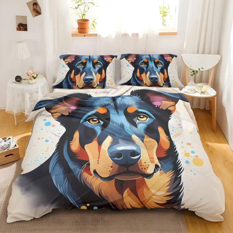 Majestic Beauceron Dog Guardian Beauty Bedding Set 2