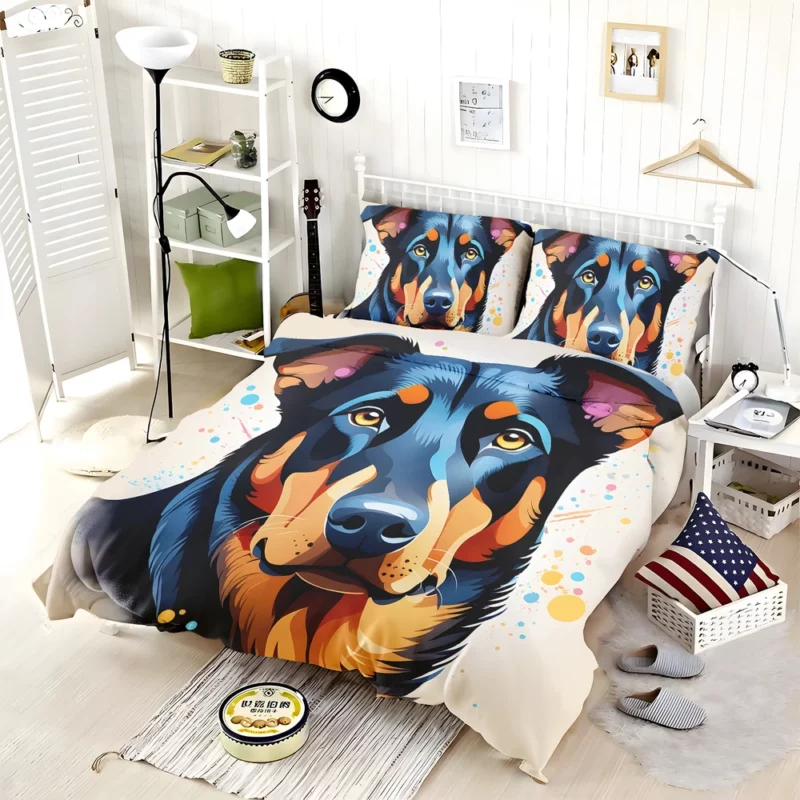 Majestic Beauceron Dog Guardian Beauty Bedding Set