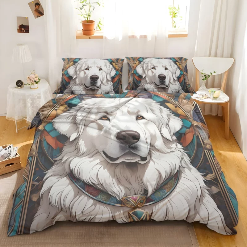 Majestic Birthday Surprise Great Pyrenees Gift Bedding Set 2