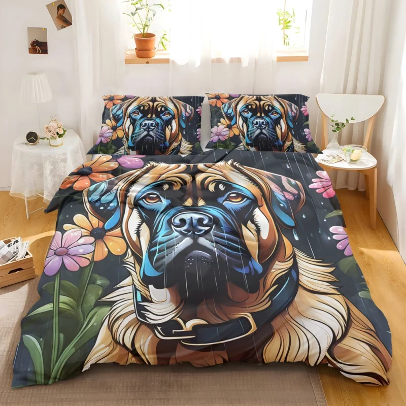 Majestic Bullmastiff Portrait Noble Dog Bedding Set 2