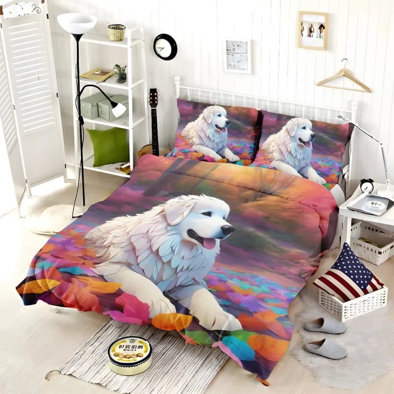 Majestic Companion Great Pyrenees Gift Bedding Set