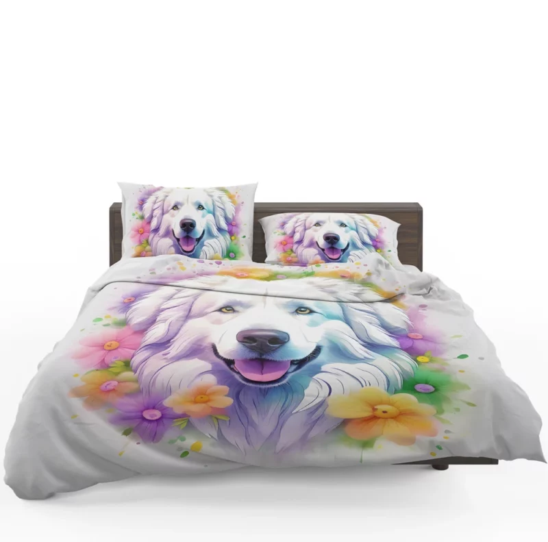 Majestic Furry Friend Great Pyrenees Gift Bedding Set 1