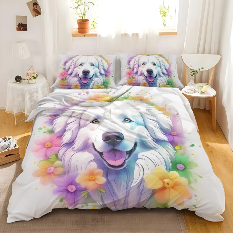 Majestic Furry Friend Great Pyrenees Gift Bedding Set 2