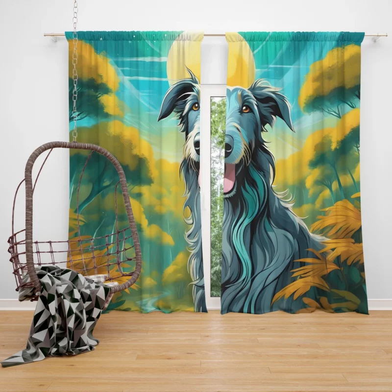 Majestic Hound Scottish Deerhound Companion Curtain