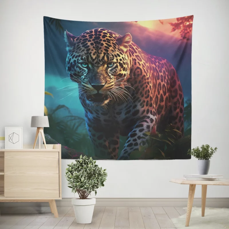 Majestic Jaguar Wallpaper Wall Tapestry