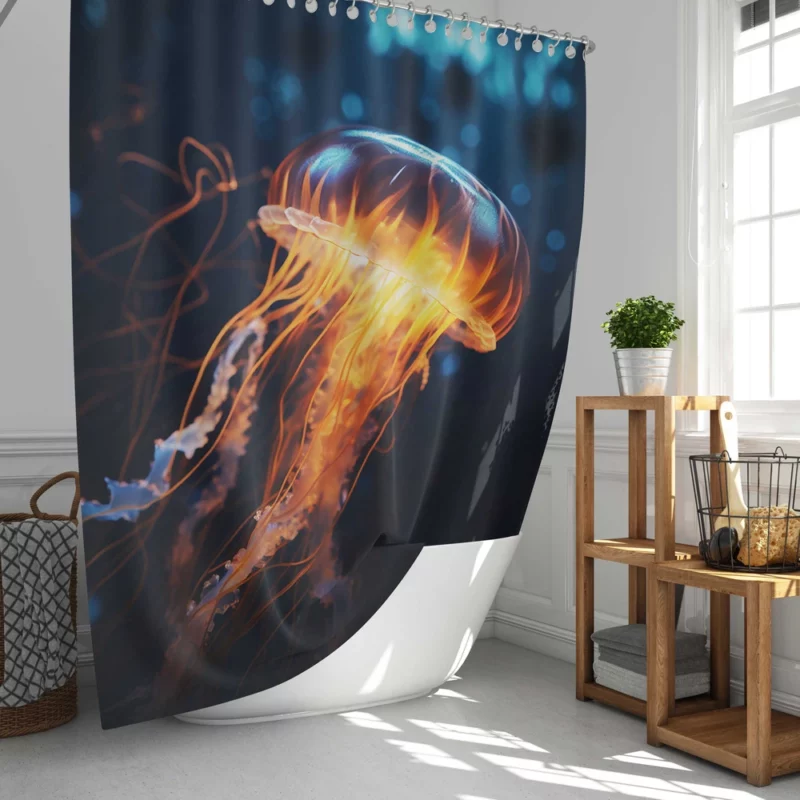 Majestic Ocean Jellyfish SEA Shower Curtain