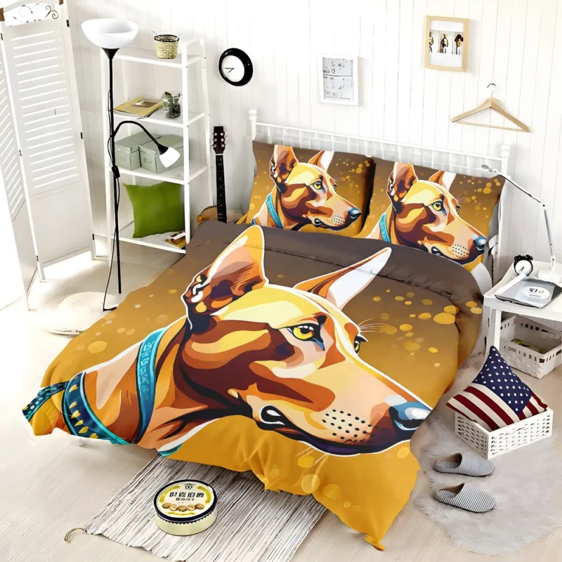 Majestic Pharaoh Hound Dog of Elegance Bedding Set