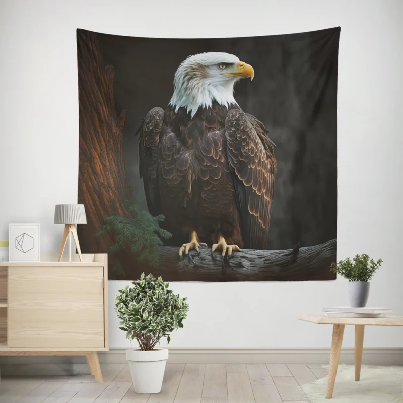 Majestic Soaring Eagle Art Wall Tapestry