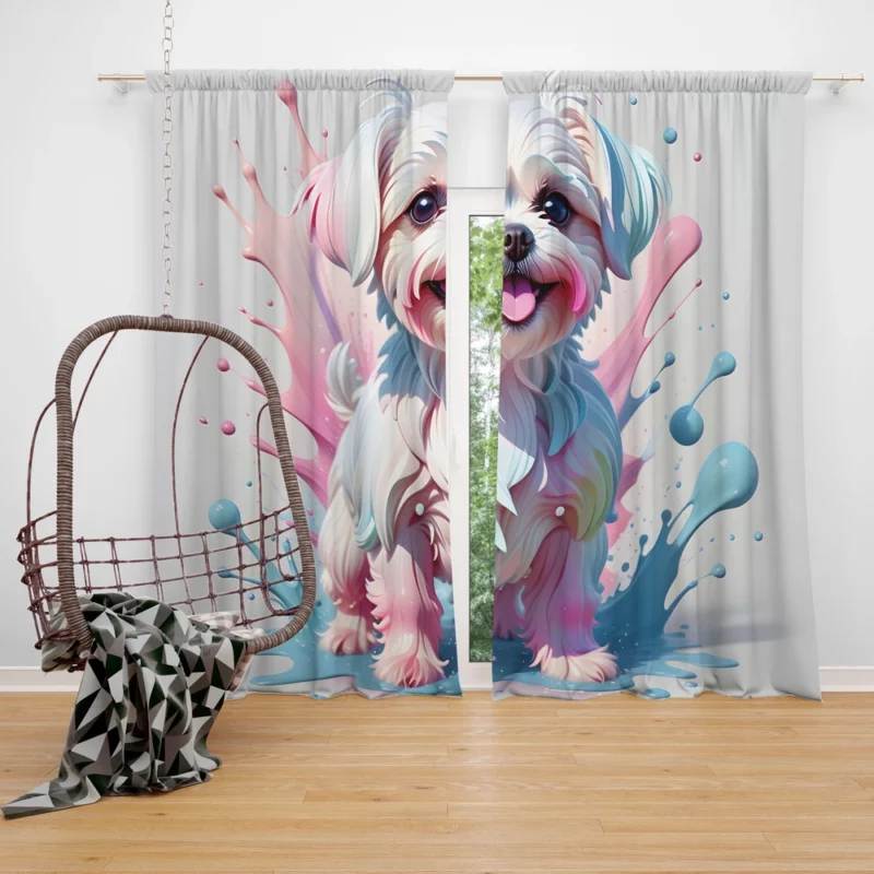 Maltese Bond Teen Companion Curtain