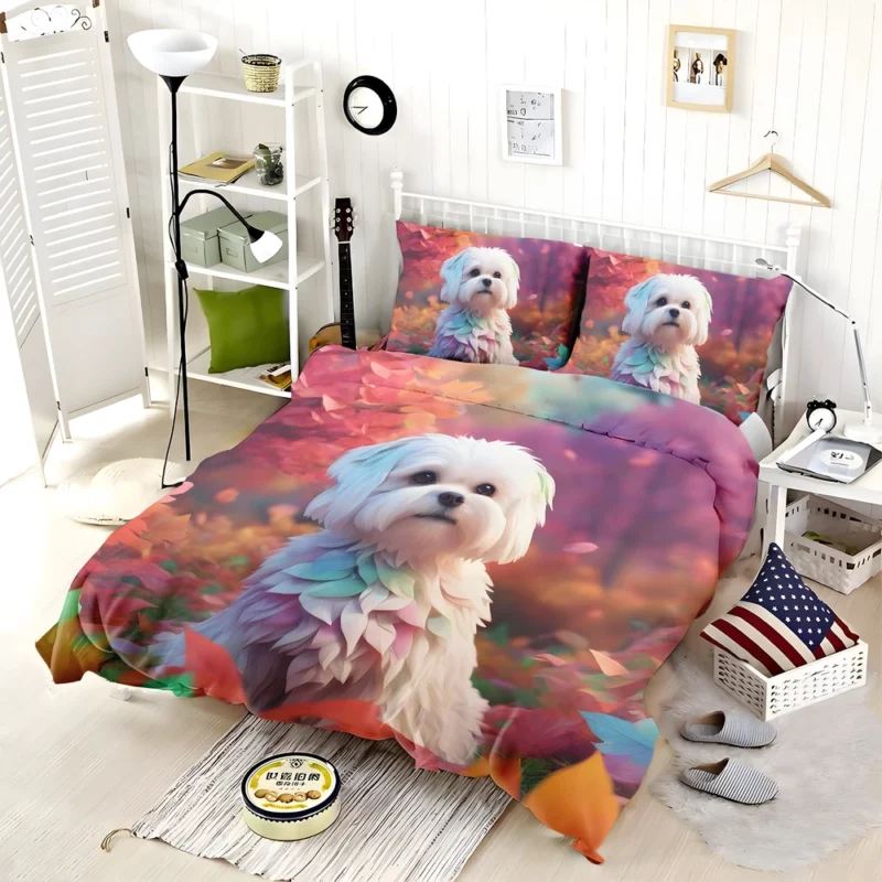 Maltese Charm Teen Dog Gift Bedding Set