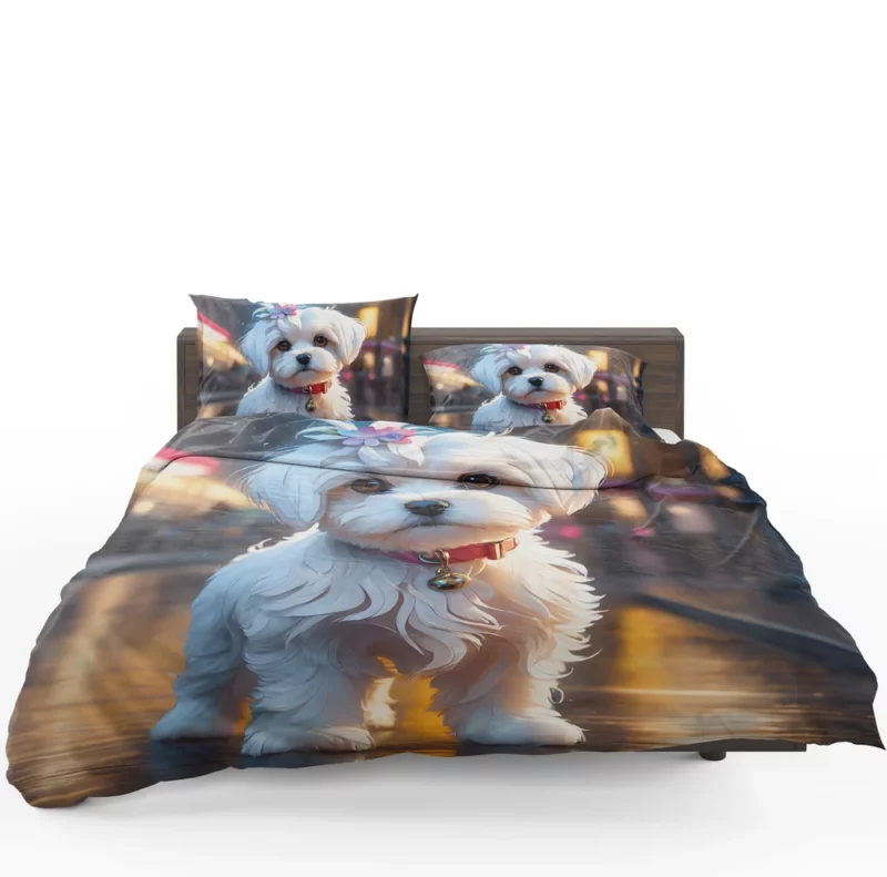 Maltese Pup Teen Birthday Surprise Bedding Set 1