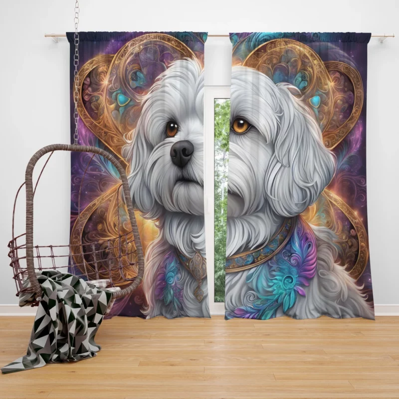 Maltese Surprise Teen Joy Curtain