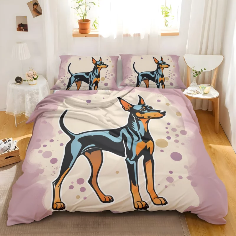 Manchester Terrier Charm Teen Dog Gift Bedding Set 2