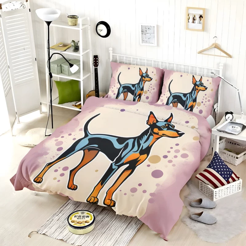 Manchester Terrier Charm Teen Dog Gift Bedding Set