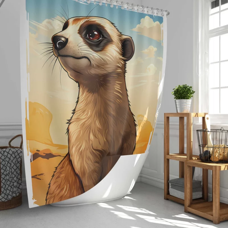 Meerkat from Beloved Shower Curtain