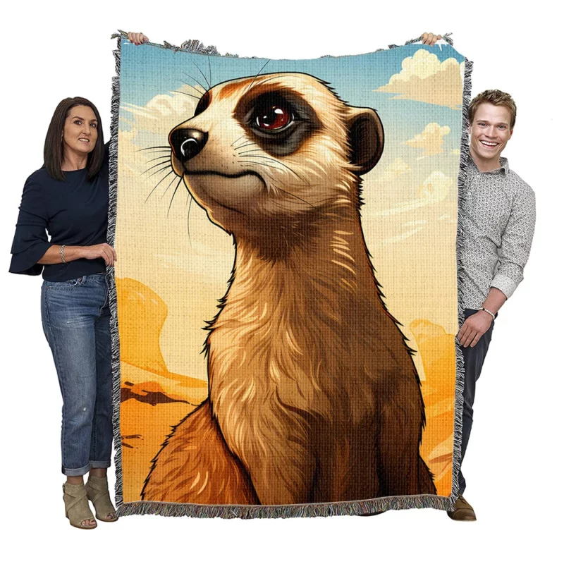 Meerkat from Beloved Woven Blanket