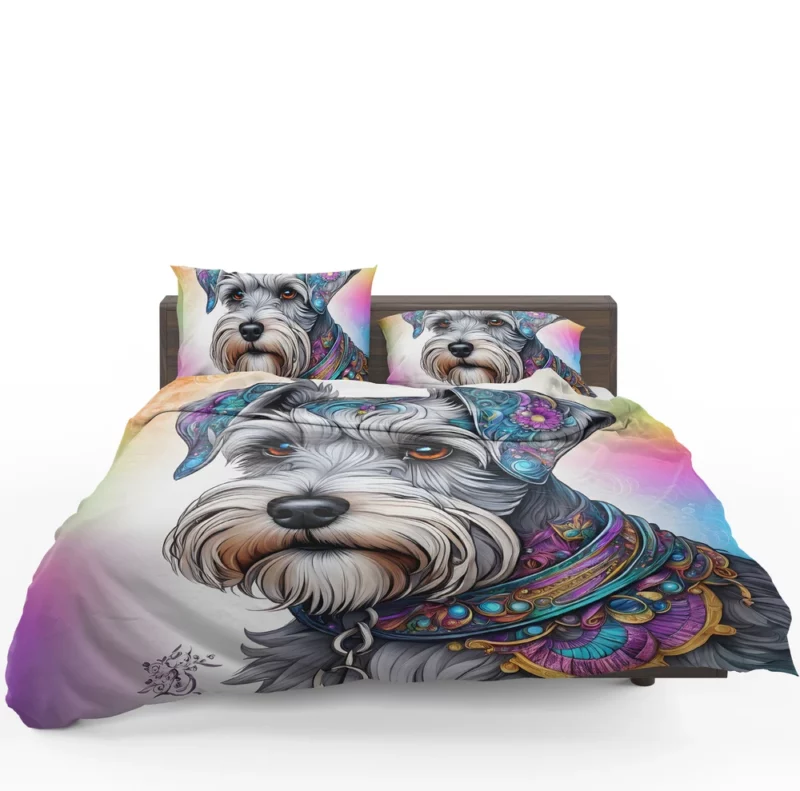 Mini Schnauzer Delight Teen Joy Bedding Set 1