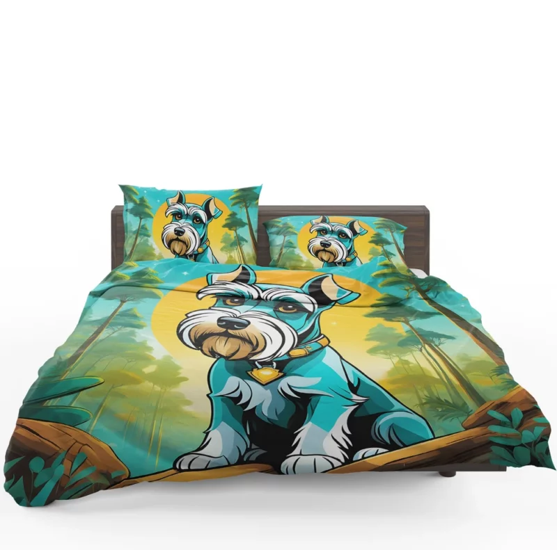 Mini Schnauzer Stylish Home Décor Bedding Set 1