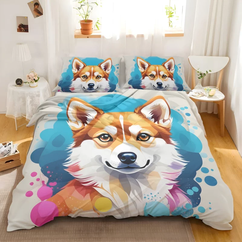 Miniature Marvel Alaskan Klee Kai Dog Bedding Set 2