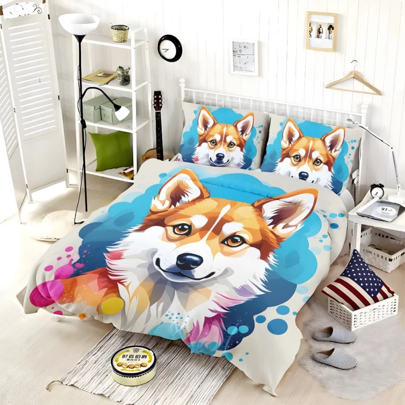 Miniature Marvel Alaskan Klee Kai Dog Bedding Set