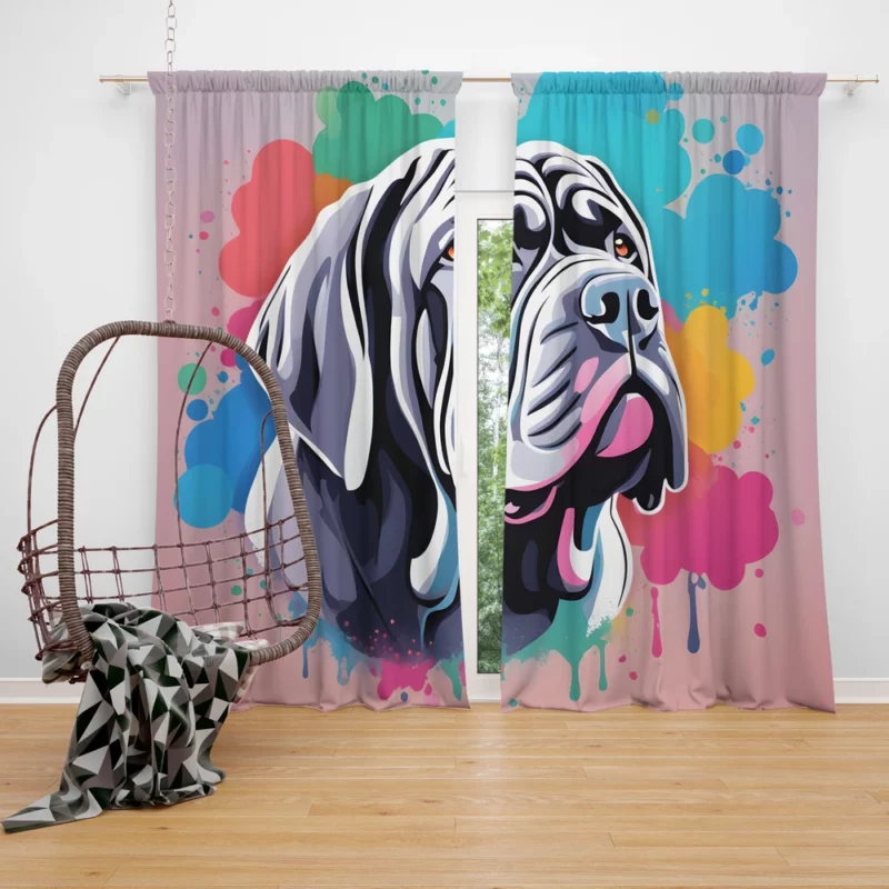 Neapolitan Mastiff Charm Teen Dog Gift Curtain