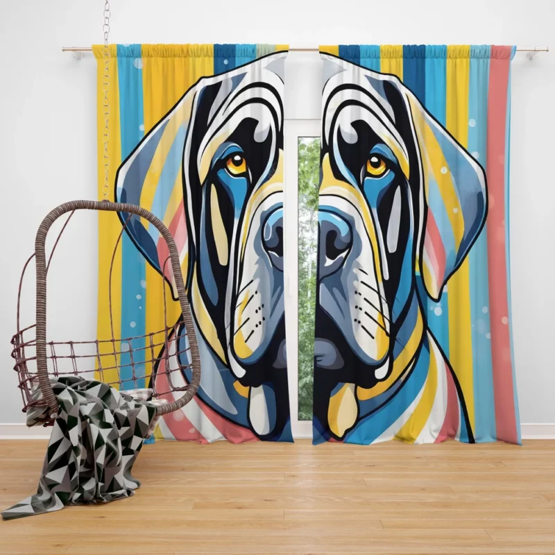 Neapolitan Mastiff Love Teen Gifted Joy Curtain