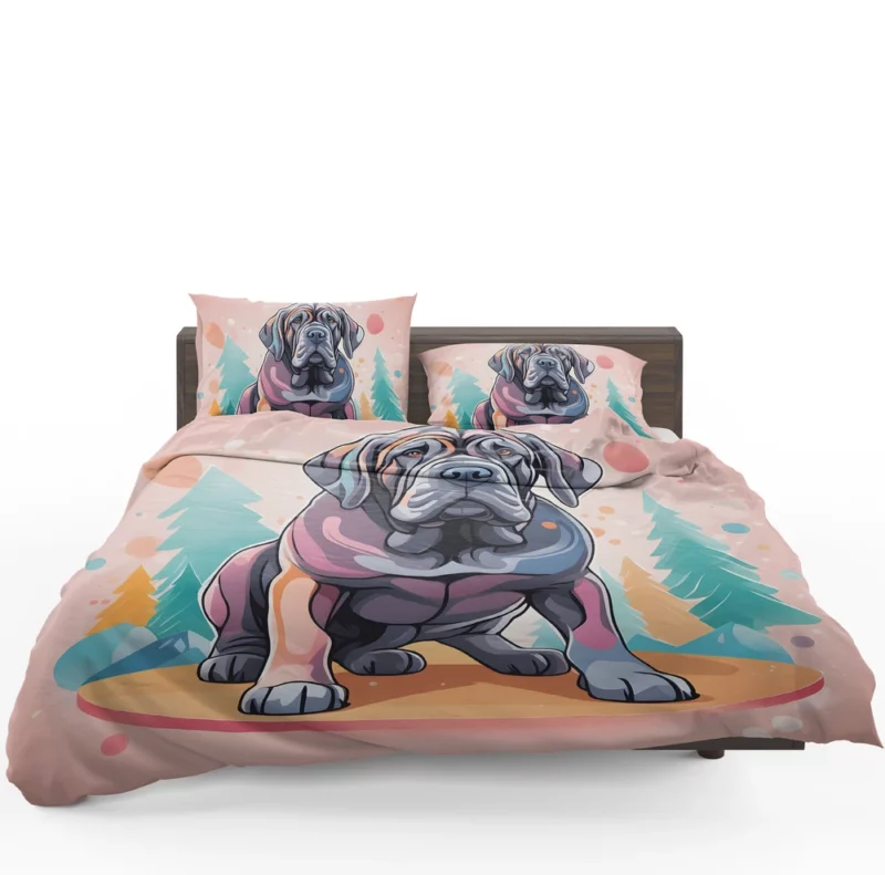 Neapolitan Mastiff Pup Teen Birthday Surprise Bedding Set 1