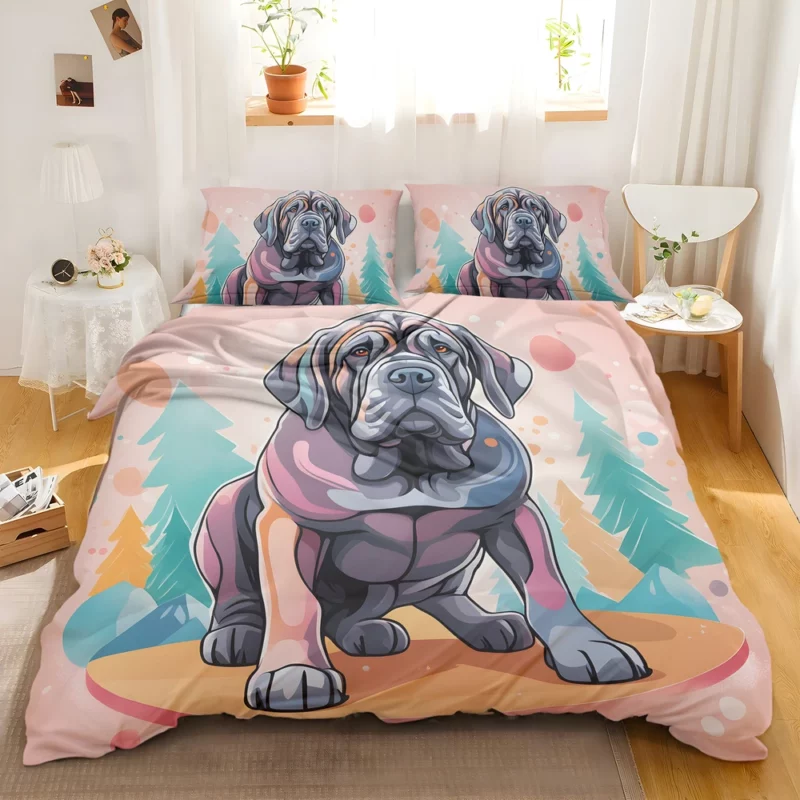 Neapolitan Mastiff Pup Teen Birthday Surprise Bedding Set 2