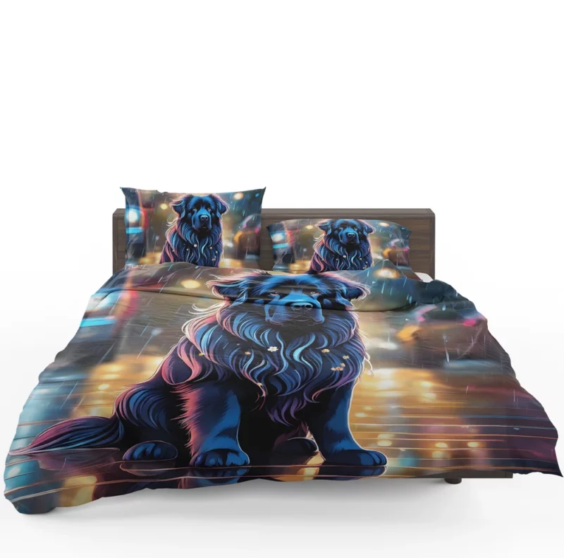 Newfoundland Charm Teen Dog Gift Bedding Set 1