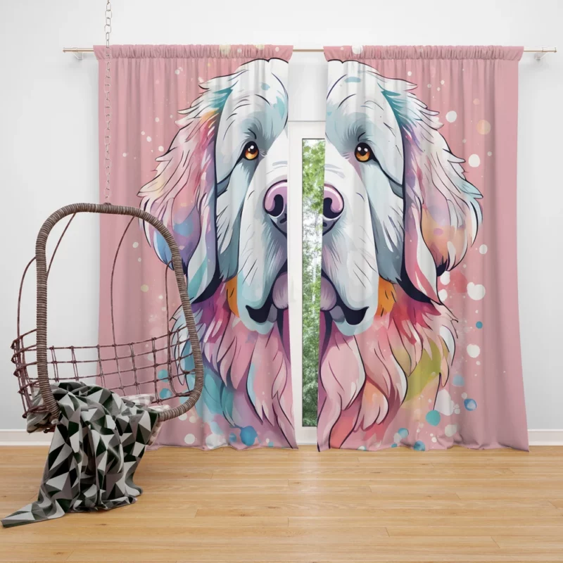 Newfoundland Love Teen Gifted Joy Curtain